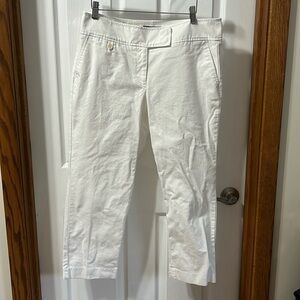 Talbots White Ankle Pants